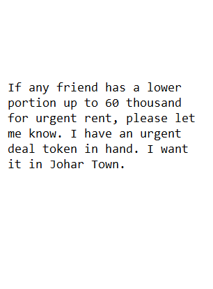 Urgent Rent Room 9-06-2026