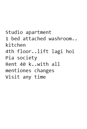Studio Apartment For Rent 10-06-2026